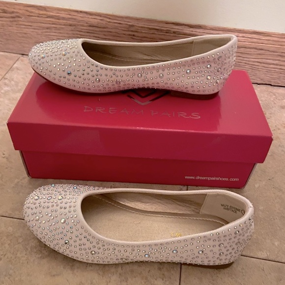 Dream Pairs Girls Dress Shoes Slip on Party Ballerina Flats - Picture 2 of 6